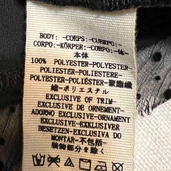 Free People Soul Serene Sheer Peplum Top Blouse Small SP Roman tic Boho Lace - Picture 7 of 10